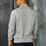 Мужская кофта Loro Piana zip neck - Grey