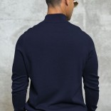 Мужская кофта Loro Piana zip neck - Navy