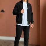 Мужской спортивный костюм Loro Piana monogram - Black