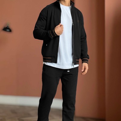 Мужской спортивный костюм Loro Piana monogram - Black