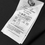 Мужская чёрная рубашка Loro Piana logo-embroidered