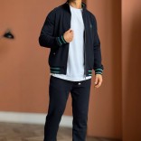 Мужские спортивные штаны Loro Piana monogram - Navy