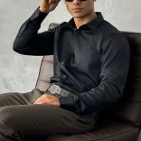 Мужская чёрная рубашка Loro Piana