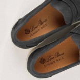 Замшевые лоферы Loro Piana Summer Walk - Grey