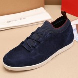 Замшевые кроссовки Loro Piana Soho Walk - Navy