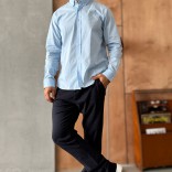 Мужские брюки Loro Piana тёмно-синего цвета Мужские брюки Loro Piana тёмно-синего цвета