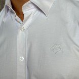 Мужская рубашка Loro Piana белого цвета