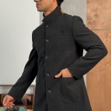 Мужское пальто серого цвета Loro Piana