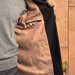 Мужское пальто чёрного цвета Loro Piana