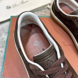 Мужские замшевые кроссовки Loro Piana Tennis Walk