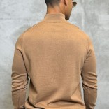 Мужская кофта Loro Piana zip neck - Brown