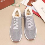 Кроссовки с мехом Loro Piana Week End Walk Evo