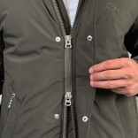 Парка цвета хаки Loro Piana logo-patch