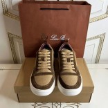 Комбинированные кроссовки Loro Piana Newport - Brown Комбинированные кроссовки Loro Piana Newport - Brown