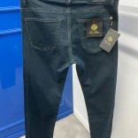 Мужские тёмно-синие джинсы Loro Piana regular fit