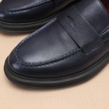 Кожаные лоферы Loro Piana Travis - Navy