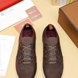 Замшевые кроссовки Loro Piana Soho Walk - Brown