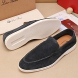 Мужские замшевые лоферы Loro Piana Summer Walk