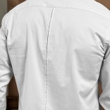 Мужская белая рубашка Loro Piana logo-embroidered