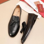 Кожаные лоферы Loro Piana tassel - Black