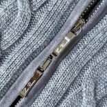 Кашемировый свитер Loro Piana Premium zip-up - Grey