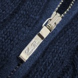Кашемировый свитер Loro Piana Premium zip-neck - Navy