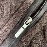 Кашемировый свитер Loro Piana Premium zip-neck - Brown