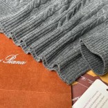 Кашемировый свитер Loro Piana Premium zip-neck - Dark Grey