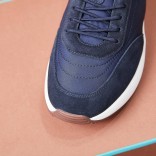 Замшевые кроссовки Loro Piana Week End Walk - Navy