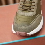 Замшевые кроссовки Loro Piana Week End Walk - Green