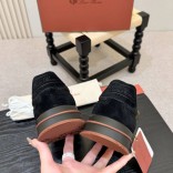 Мужские кроссовки Loro Piana Week End Walk - Black