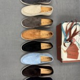 Мужские замшевые лоферы Loro Piana