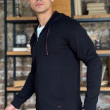 Мужская кофта на молнии Loro Piana - Black