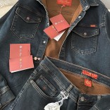 Мужские джинсы Loro Piana тёмно-синего цвета