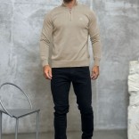 Мужская кофта Loro Piana zip neck - Beige