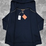 Кофта на молнии Loro Piana logo-embroidered - Navy