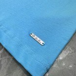 Футболка голубого цвета Loro Piana logo-embroidered