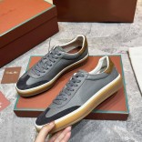 Мужские кожаные кроссовки Loro Piana Tennis Walk