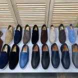 Мужские замшевые лоферы Loro Piana
