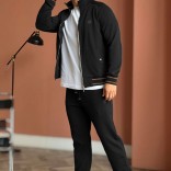 Мужской спортивный костюм Loro Piana monogram - Black