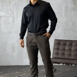 Мужская чёрная рубашка Loro Piana