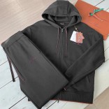 Кофта на молнии Loro Piana Premium signature logo - Grey