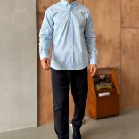 Мужские брюки Loro Piana тёмно-синего цвета Мужские брюки Loro Piana тёмно-синего цвета