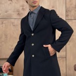 Мужское пальто чёрного цвета Loro Piana