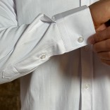 Мужская рубашка Loro Piana белого цвета