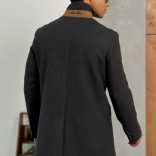 Мужское пальто серого цвета Loro Piana