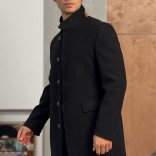 Мужское пальто чёрного цвета Loro Piana