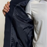 Мужской бомбер Loro Piana синего цвета