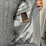 Мужской бомбер Loro Piana серого цвета