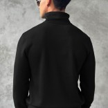 Утеплённая кофта Loro Piana zip-neck - Black